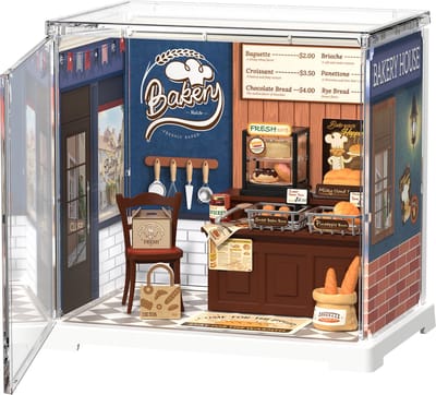Robotime Butter Bakery House - Rolife Mini Super Creator - DWS03B - Bouwpakket - Knutselen - Cadeautip - Miniatuurhuisje