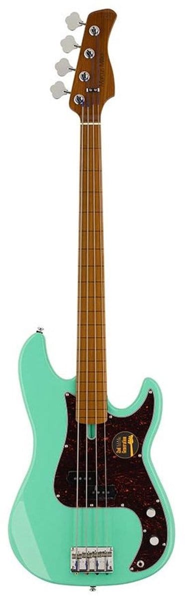 Sire P5 A4F/MLG Marcus Miller fretless basgitaar 4-snarig passief elzen mild green