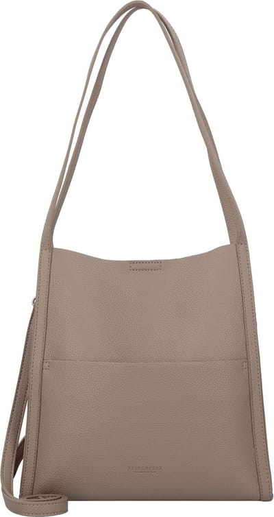 SEIDENFELT MANUFAKTUR Schoudertas Svedala Shopper Smooth Taupe / Gold