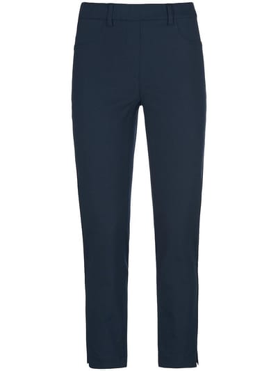 Enkellange broek pasvorm Sylvia Van Peter Hahn blauw