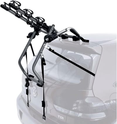 Fietsendrager Achter - Fietsdrager Auto - Vervoer Twee Fietsen - Universele Pasvorm - 45 kg Laadvermogen - Zilver