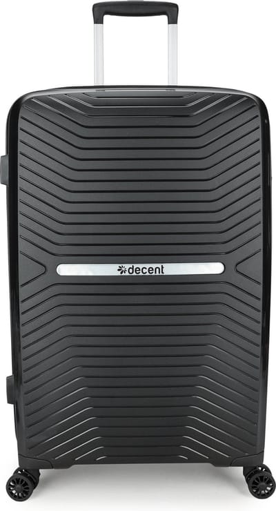 Decent CROSS-ONE Grote maat koffer 76x47x28 – Reiskoffer met wielen - Lichtgewicht koffer – Reiskoffer groot - Veilig TSA Cijferslot – Zwart