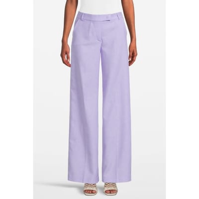 PINKO Aconito Pantalone Twill Melange Kashmir Purple Größe: 38 | Ausgestellte Hosen Outlet | Damen | Violett