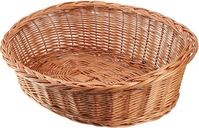 KADAX Wilgentenen Honden- en kattenligstoel, huisdierbed in natuurlijke kleur, hondenbed, kattenmand, ligstoel voor dieren, dierenbed, hondenslaapplaats, rustmand (22x90x70cm)