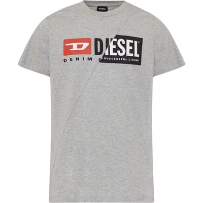 Diesel Schattig Design Grijs T-shirt