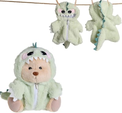 Galilea Bobbie Bear - Bobbie kledingset - beer niet inbegrepen - origineel cadeau voor dames (groene dinosaurus)