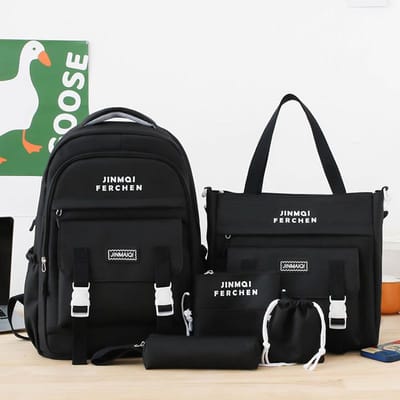Sac à dos pour élèves du primaire et enfants Sac à dos scolaire pour élèves du collège Sac à dos pour lycéens black