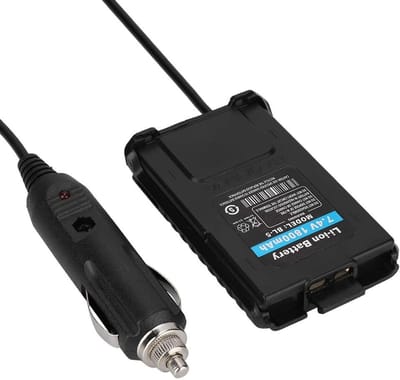 Allecto - Uv5R 12V Oplader - Auto Oplader - Voor UV-5R Radio's - 12V Autolader - Batterij Eliminator - Geschikt voor Auto's en Vrachtwagens