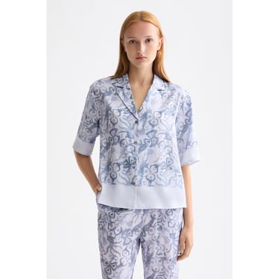 Scotch & Soda Printed Short Sleeve Shirt Dancer Lavender Taglia: 34 | Magliette intime Outlet | Donna
