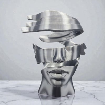Layerzz Unpeeled - 3-D geprint decoratief beeld - abstract - modern - woondecoratie 15cm