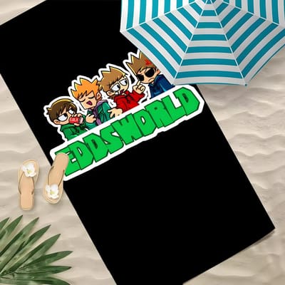 E-Eddsworld Handdoek Polyester Strandlaken Sneldrogend Zandvrij Badhanddoek Voor Zomer Zwembad Reizen Vakantie 60x35CM