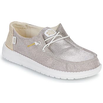 HEYDUDE - Wendy Metallic Sparkle Dames Instappers Gold - Maat 36