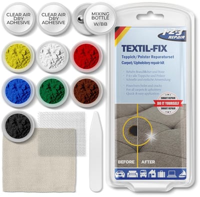 Stof Reparatieset - Herstel Kit - Bank Sofa Repareren - Zonder Naaien - 13 Delig