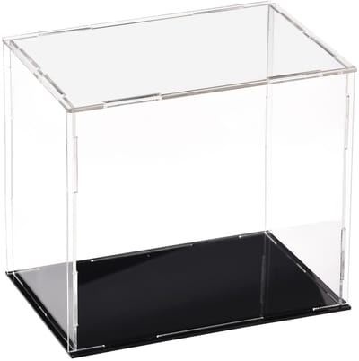Dailygoods- Vitrinekast Transparant 4-zijdig - Display Box - Organizer - Standaard - Stofdichte Bescherming - 15 x 10 x 15 cm - Displaybox