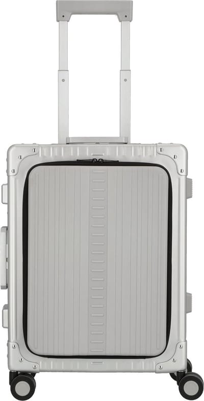 Aleon 21 Binnenlandse 4-wielige Cabinewagen van Aluminium, 55 cm, met laptopvak - Harde bagage - TSA slot - onyx