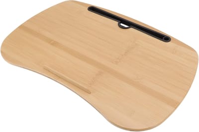 Laptop Schootbureau - Werktafel Kussen - Comfortabel Werken - 3-in-1 Bamboe Ontwerp - 54 x 33 cm - Natuurlijk Bamboe