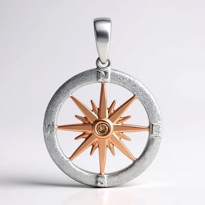 Cavill - Hanger Dames 18K Roségoud Verguld - 925 Sterling Zilver - 0,03 ct Argyle Rose Diamant - Ronde Briljant - Luxe Sieraad met Certificaat