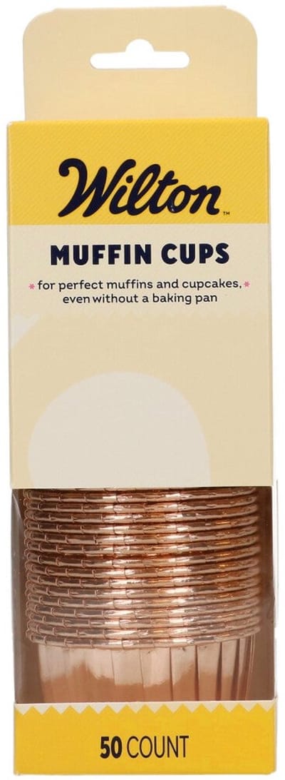 Wilton Muffin Cups - Vintage Goud - Set/50 - Bakvorm voor Muffins en Cupcakes