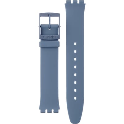 Swatch Plastic - Originals Medium (34mm) /Access/Solar/Musicall/Stop - G/SK/SL/SR/SS/SO28 ASS08N100 SS08N100 Denim Blue band