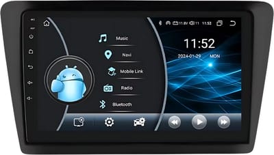 Autoradio met bluetooth - Carplay - Voor Skoda Rapid (2013-2019) - Geschikt voor Apple en Android - Stereo - Navigatie - Navigatiesysteem auto - 2GB 32GB