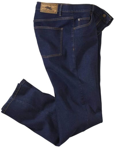 ATLAS FOR MEN - Donkerblauwe stretchjeans - Heren - Verkrijgbaar in grote maten - W48