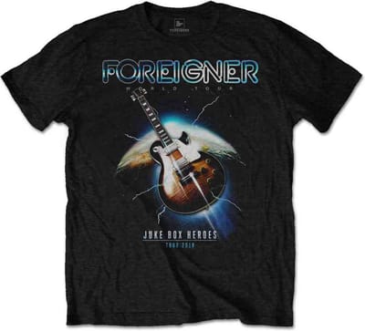 Foreigner - Juke Box Heroes Heren T-shirt - XXL - Zwart