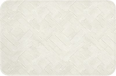 WC mat 60x40 cm - Antislip - Textuur - Abstract - Beige - Toiletmat - Vloermat - Douchemat - Toilet tapijt - Toiletmatten