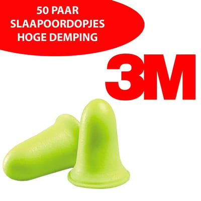 3M ear soft fx - slaapoordopjes - hoogste demping - 50 paar - snurken