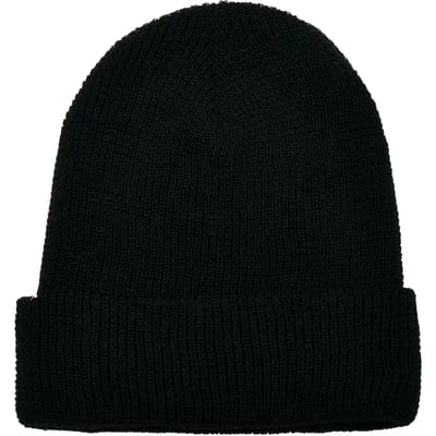 Urban Classics - Recycled Yarn Waffle Knit Beanie Muts - Zwart