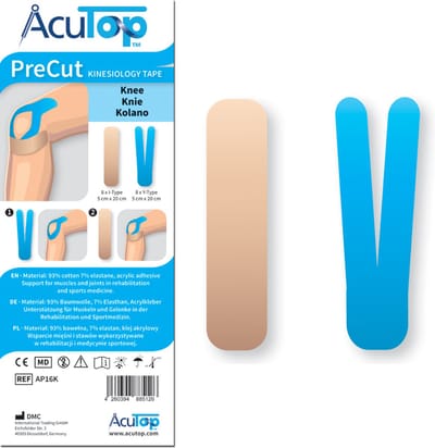 AcuTop PreCut Kinelogische Tape Knie