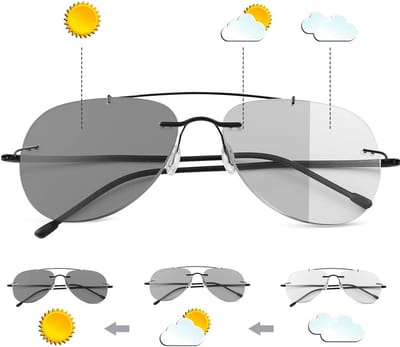 Leesbril - Computerbril Multifocus - Digitaal Comfort - Automatisch Kleur aanpassend - UV400 - Zonder Montuur