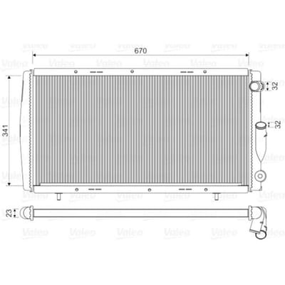 Radiator, motorkoeling VALEO 730140