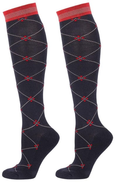 Harry's Horse - Kousen Ruit - Navy-Grijs-Rood - Maat M