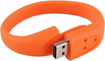 Armband usb stick 8gb oranje -1 jaar garantie – A graden klasse chip