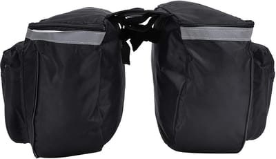 Dailygoods- Fietstas Waterdicht - Fietszadeltas Achter - Draagbaar - Reflecterende Strepen - Geschikt voor Bagagedrager - Perfect voor Korte Afstanden - Bagagedrager Tas