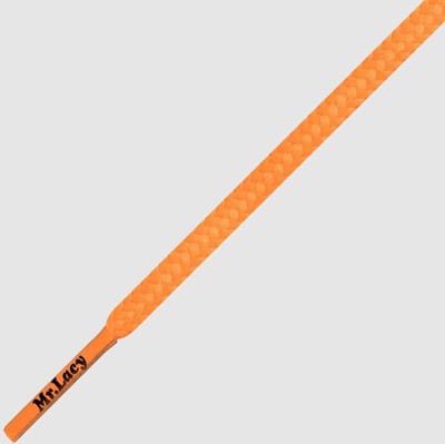 3 mm x 90 cm Fel Oranje Rond -  loopschoen veters - Mr.Lacy Runnies Round