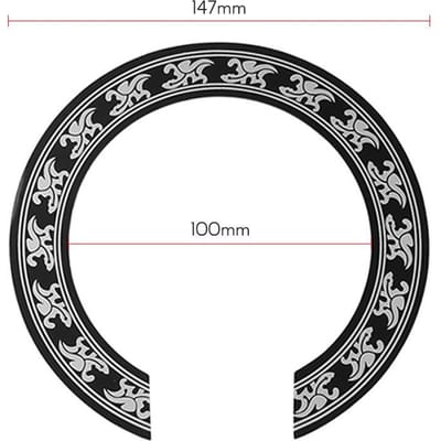 Folk gitaar rozet inlay sticker cirkel geluid gat decoratieve sticker