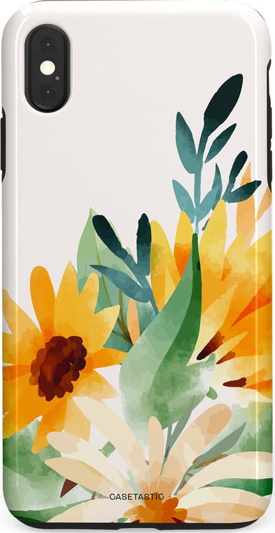 Casetastic Hoesje Geschikt voor Apple iPhone Xs Max - Stijlvolle Beschermende Duo-layer Case - Zomergloed