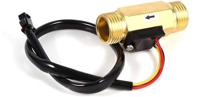 Dailygoods- Waterstroomschakelaar G1/2" - Koperen Sensor - 1-30 l/min Doorstroommeter - Lichtgewicht - Duurzaam - Eenvoudig te Installeren - Debietmeter