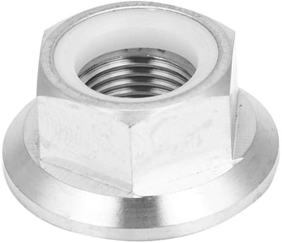 Allecto - Hex Nuts - Titanium Fietsmoer - Flensmoer met anti-corrosie - M14x1.25 - Stevige verbinding - Geschikt voor fiets en motor