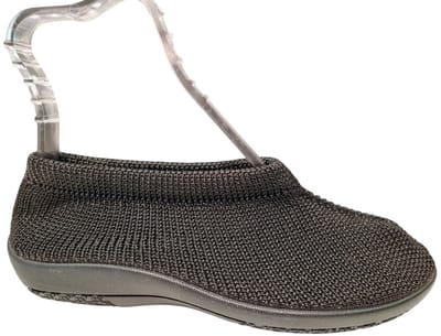 Q Fit Julia Zwarte Dames Pantoffels - Zwart - 39