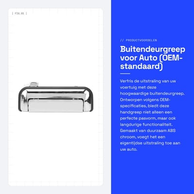 Dailygoods- Deurgreep Buiten - Chroom - Voor L200/L300/Pajero Sport - Duurzaam ABS - Eenvoudig te Installeren - OEM Specificaties - Deurhandvat