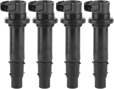 4 Stuks Ontstekingsspoelen - Zwart Ontstekingsapparaat met Anti-Interferentie voor MT-07, R1, YZF-R1, R6 en FZ8
