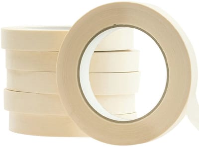 Afplaktape zonder resten 1 inch - 60 yard - 6 stuks - Easy-Tear verf tape voor druppelvrij schilderen