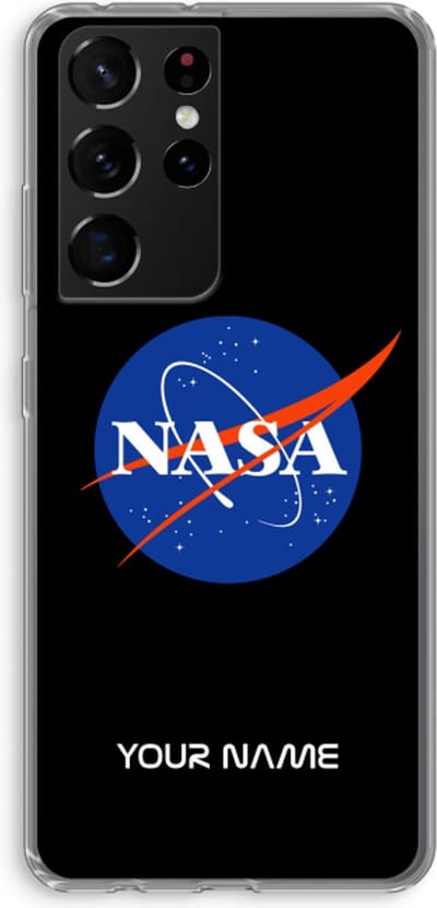 Gepersonaliseerd - Case Company® - Hoesje geschikt voor Samsung Galaxy S21 Ultra hoesje - NASA - Soft Cover Telefoonhoesje - Bescherming aan alle Kanten en Schermrand