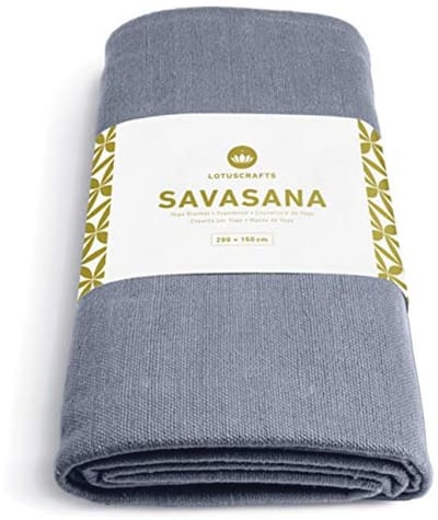 Yogadeken Katoen Savasana 200 x 150 cm - Duurzaam en Slijtvast voor Meditatie en Ontspanning