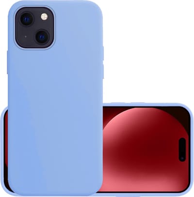 Hoesje - Geschikt voor Apple iPhone 15 - Sterk & Shockproof - Hoes Cover - Siliconen Case - Lichtblauw