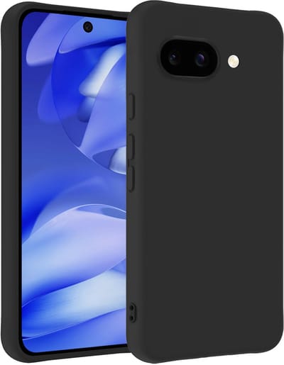 Hoesje - Geschikt voor Google Pixel 9a - Sterk & Shockproof - Siliconen Case - Hoes Cover - Telefoonhoes - Zwart