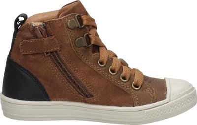 KEQ Veterschoenen Hoog Veterschoenen Hoog - Cognac - Maat 24