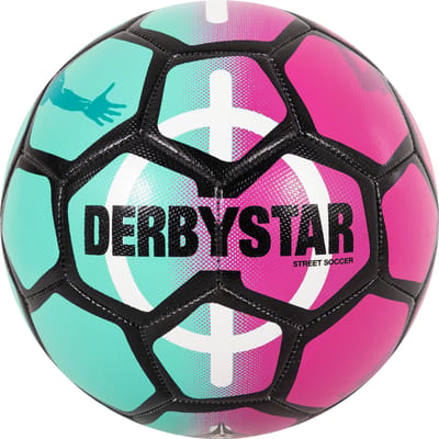 Derbystar Street Soccer Ball Pink Green